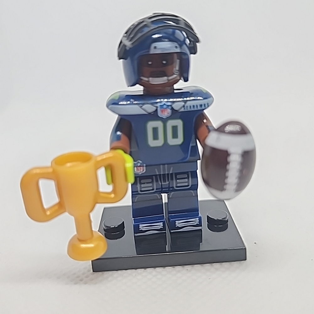 SEATTLE SEAHAWKS Football player Building Block Mini Figure m13